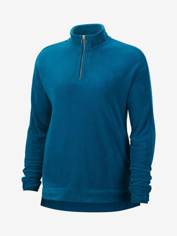Tričko Nike W Nk Thrma Vctry Hz Mdlyr Olc Modrá