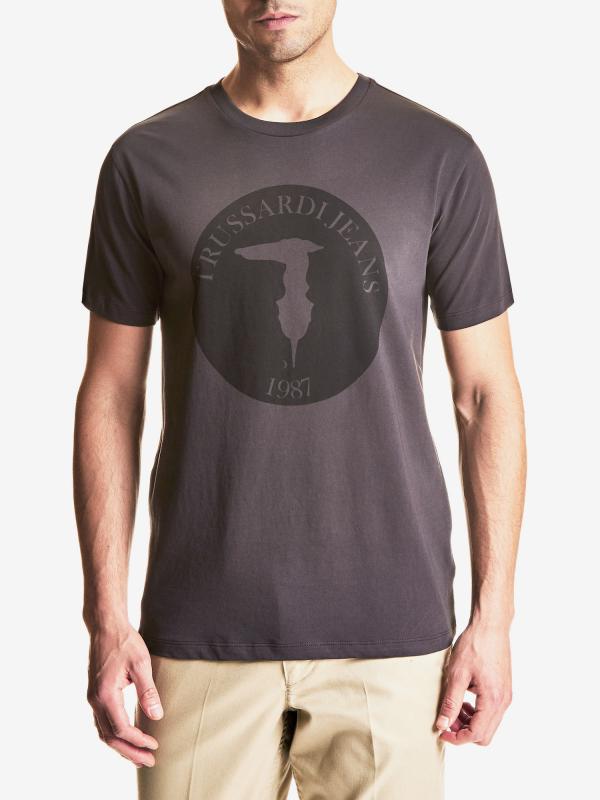 Tričko Trussardi T-Shirt Cotton Jersey Regular Fit Zelená