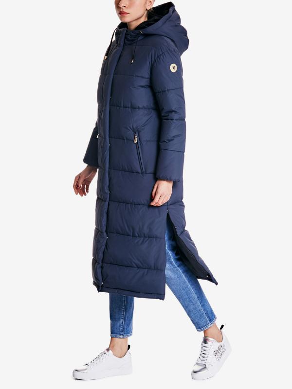 Bunda Trussardi Long Hooded Jacket Regular Fit Matt Nylon Barevná