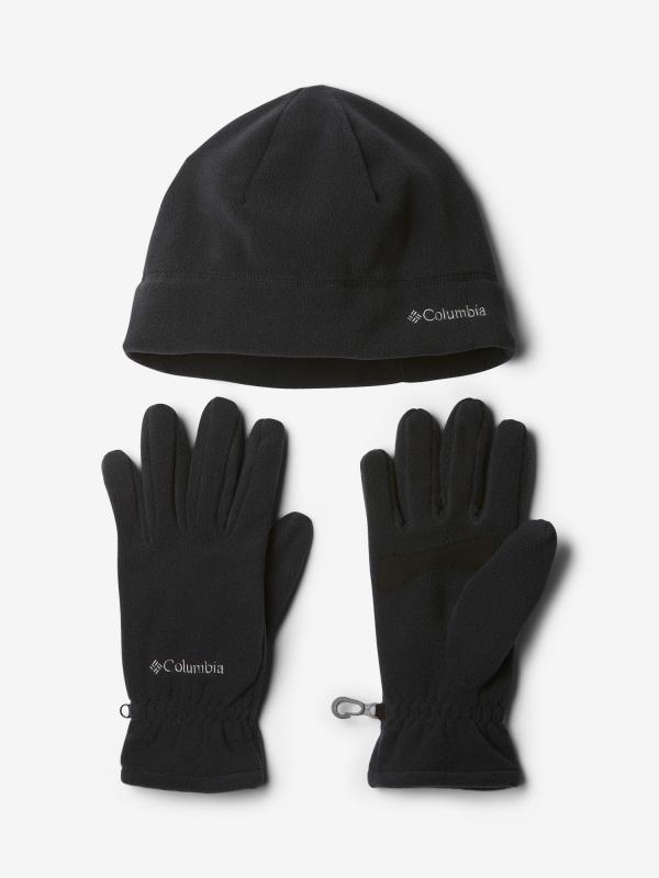 Čepice a rukavice Columbia Fast Trek Hat and Glove Set Černá