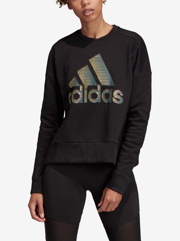 Mikina adidas Performance W Id Glam Sweat Černá