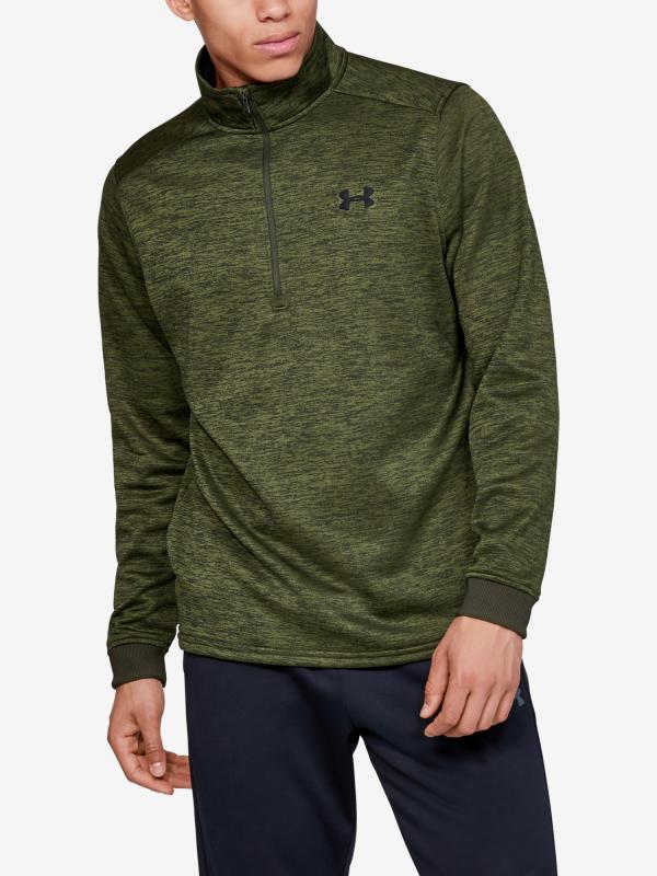 Tričko Under Armour Fleece 1/2 Zip-Grn Zelená