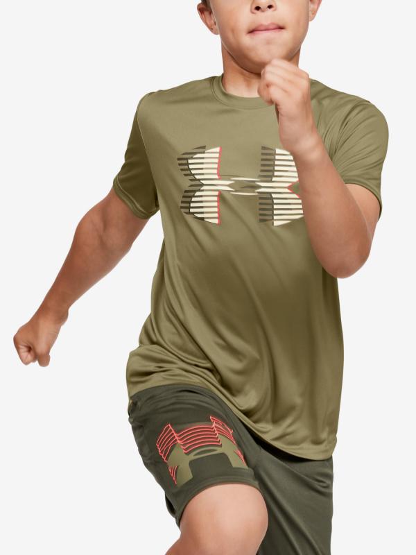 Tričko Under Armour Tech Big Logo Solid Tee-Grn Zelená