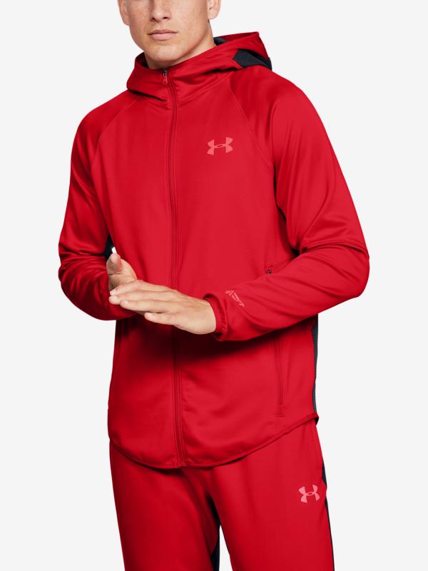 Bunda Under Armour Select Warm Up Jacket-Red Červená