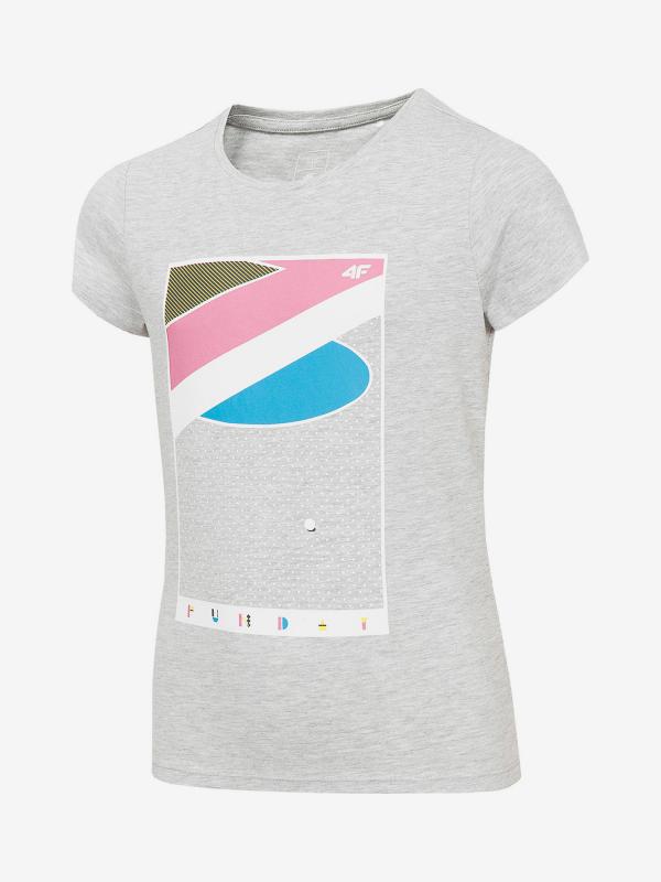 Tričko 4F Jtsd202C T-Shirt Šedá