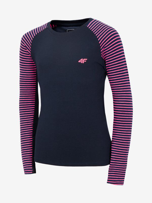 Tričko 4F Jtsdl206 Longsleeve Modrá