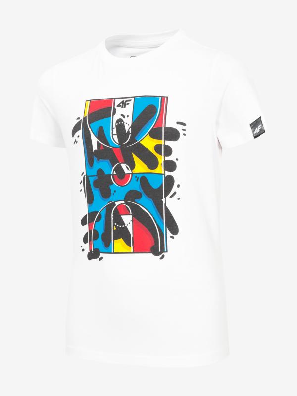 Tričko 4F Jtsm204 T-Shirt Bílá