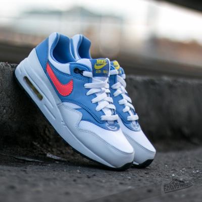 Nike Air Max 1 (GS) White/Bright Mango-Chalk Blue-Canary