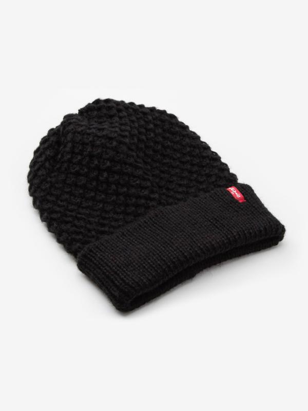 Čepice LEVI'S Classic Knit Beanie Černá