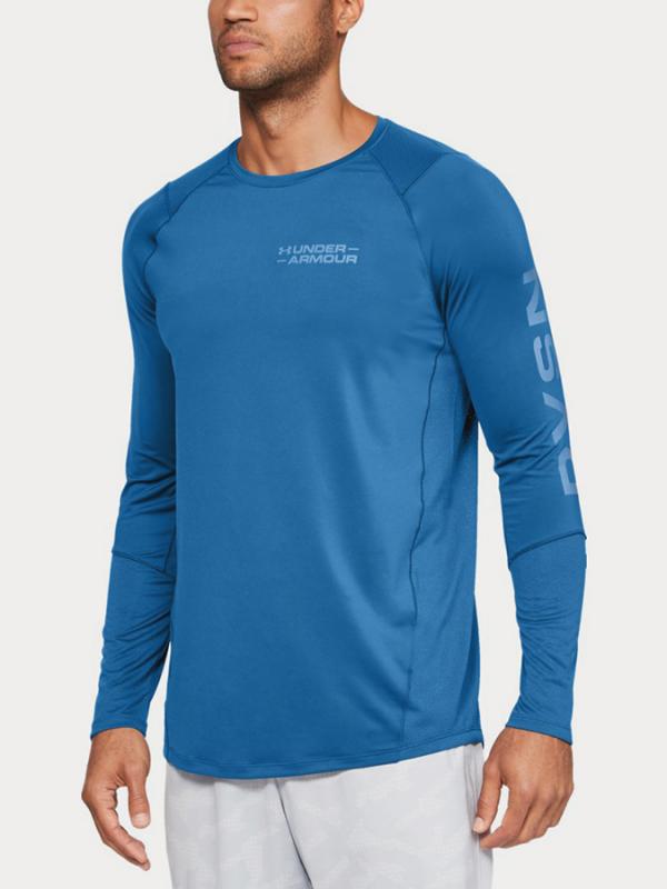 Tričko Under Armour Mk1 Ls Graphic Modrá