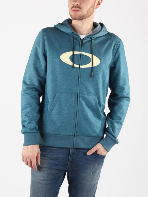 Mikina Oakley Ellipse Fz Hoodie Blue Coral Heather Modrá