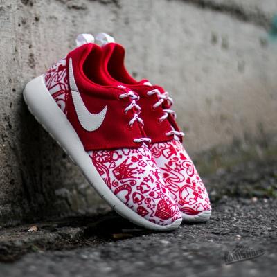 Nike Roshe One Print GS University Red/ White-Black