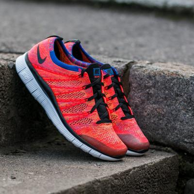 Nike Free Flyknit NSW Bright Crimson/ Black-Green