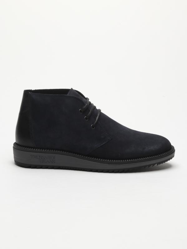 Boty Trussardi Desert Boot Suede Air Černá