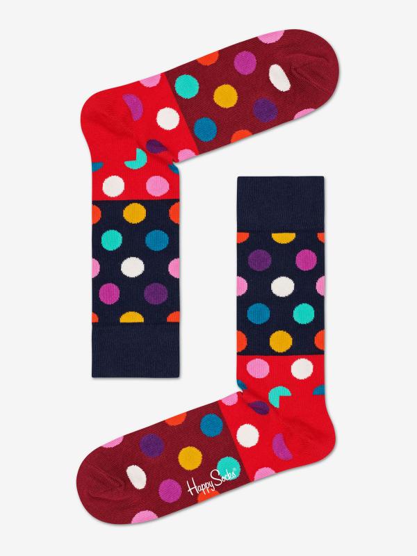 Ponožky Happy Socks Big Dot Block Sock Barevná
