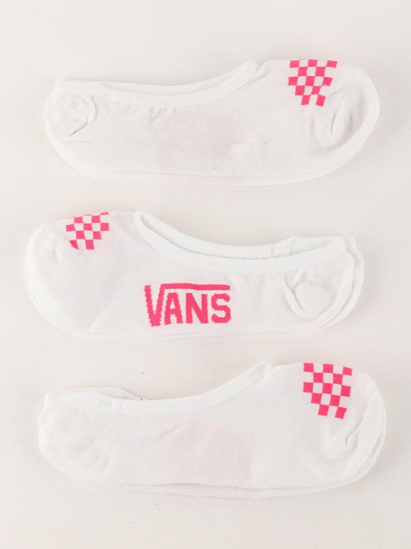 Ponožky Vans Wm Basic Canoodle (7-White/Wild Orch) Bílá