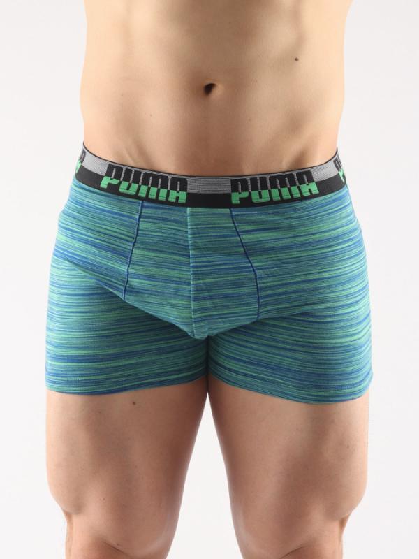 Boxerky Puma Space Dye Boxer 2 Pack Blue Green Modrá