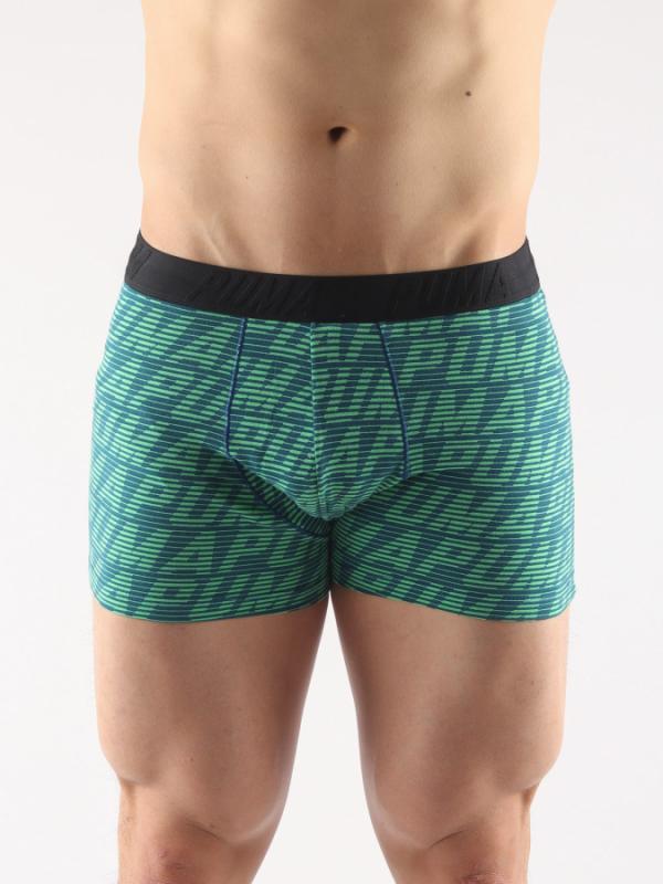 Boxerky Puma Optical Logo Aop Boxer 2 Pack Blue Grey Zelená