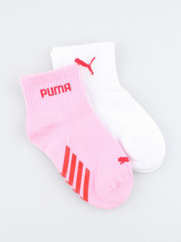 Ponožky Puma Baby Crew Abs 2 Pack Pink Red Barevná