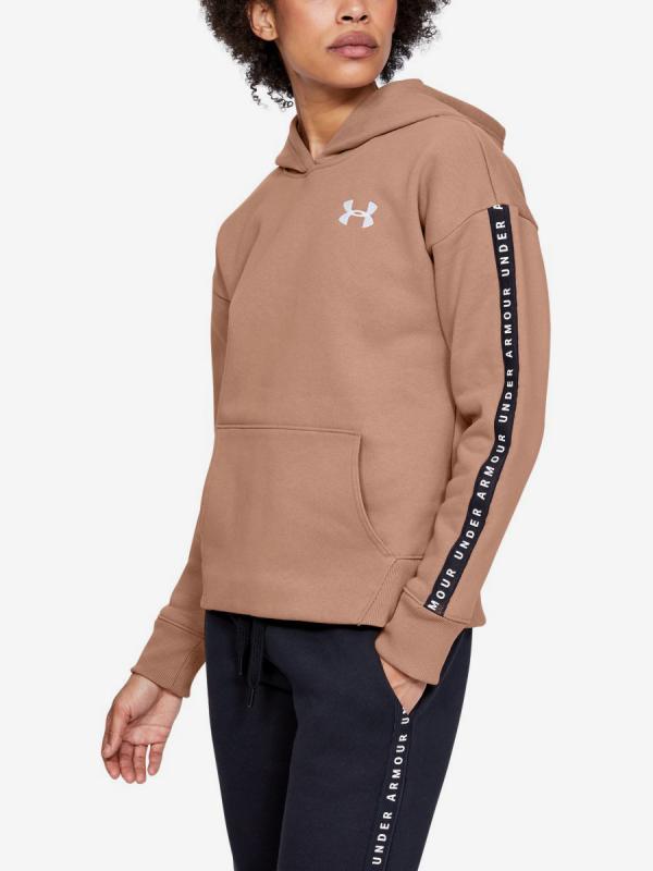 Mikina Under Armour Originators Fleece Hoodie Lc Logo-Brn Béžová