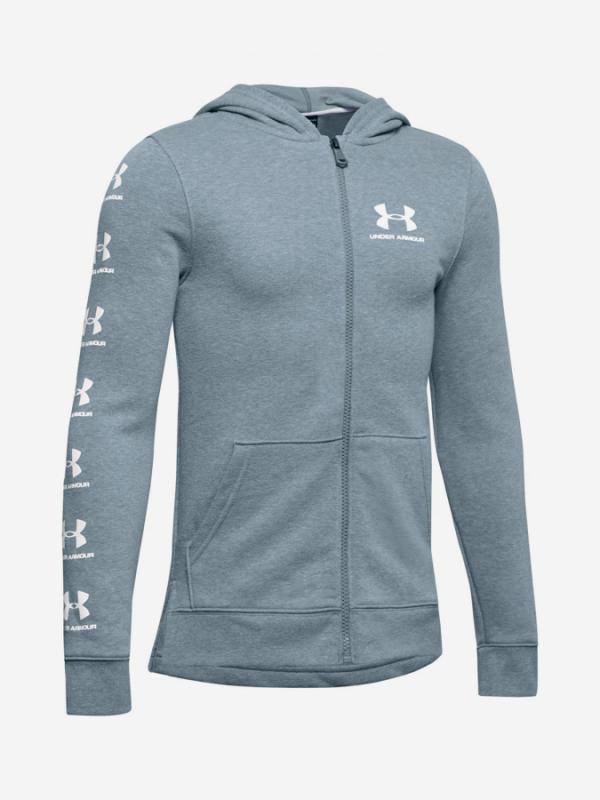 Mikina Under Armour Rival Full Zip Hoody-Gry Modrá