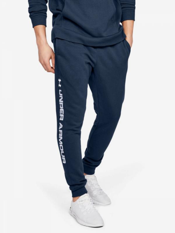 Tepláky Under Armour Rival Fleece Wordmark Logo Jogger-Nvy Modrá