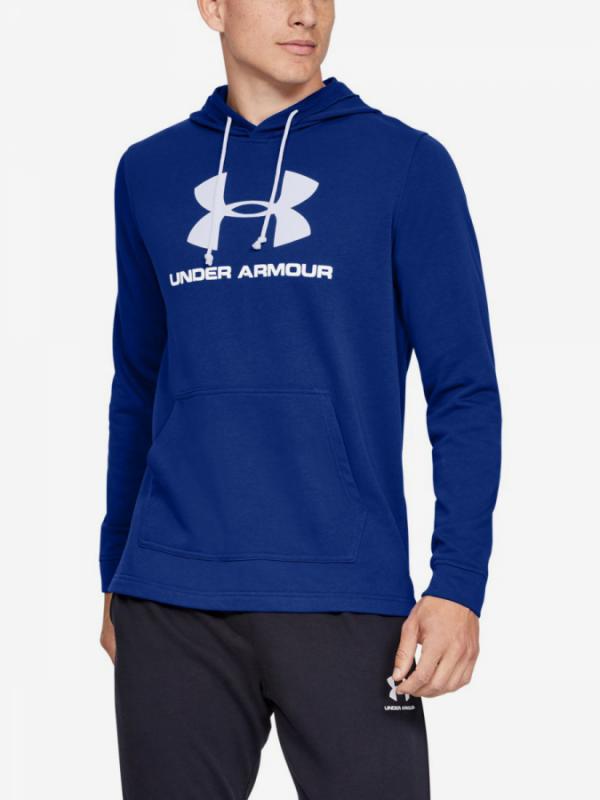 Mikina Under Armour Sportstyle Terry Logo Hoodie-Blu Modrá