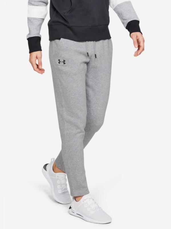 Tepláky Under Armour Rival Fleece Open Hem Pant-Gry Šedá