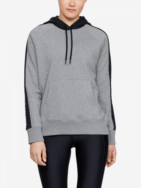 Mikina Under Armour Rival Fleece Graphic Hoodie Novelty-Gry Šedá