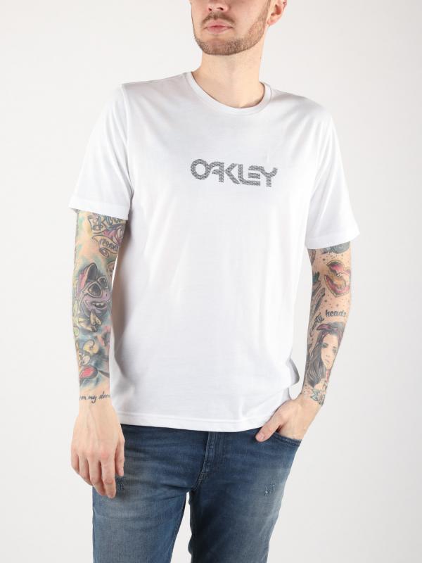 Tričko Oakley Allover Logo Tee White Bílá