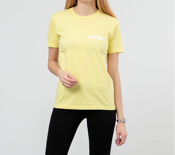 Stüssy Italic Tee Lemon