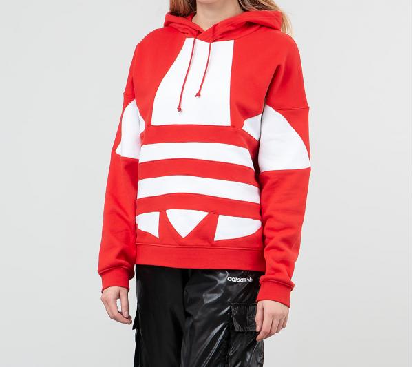 adidas Large Logo Hoodie Lush Red/ White