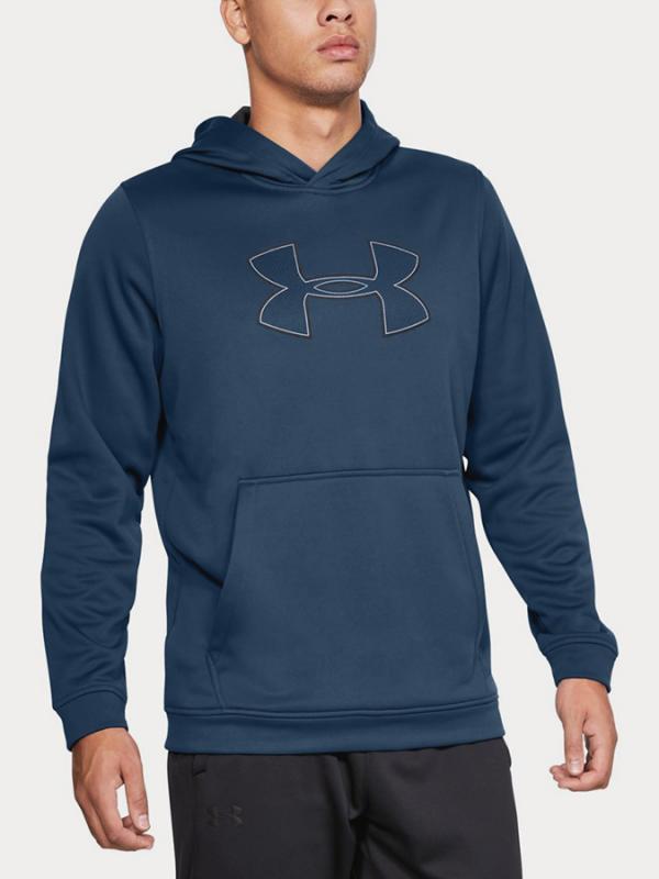 Mikina Under Armour Performance Fleece Graphic Hoody Modrá