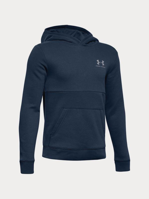 Mikina Under Armour Eu Cotton Fleece Hoody Modrá