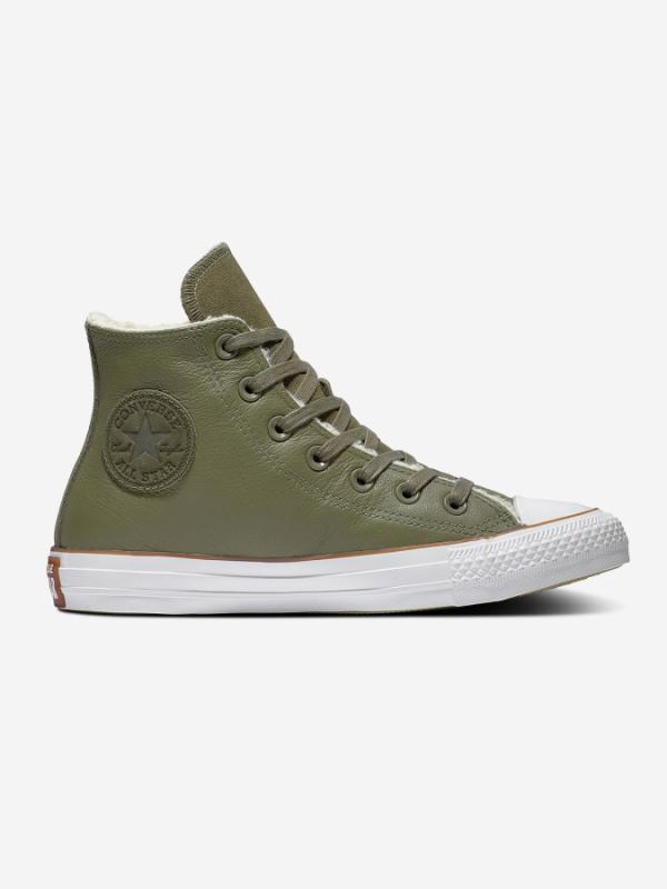 Boty Converse Chuck Taylor All Star Faux Shearling Zelená