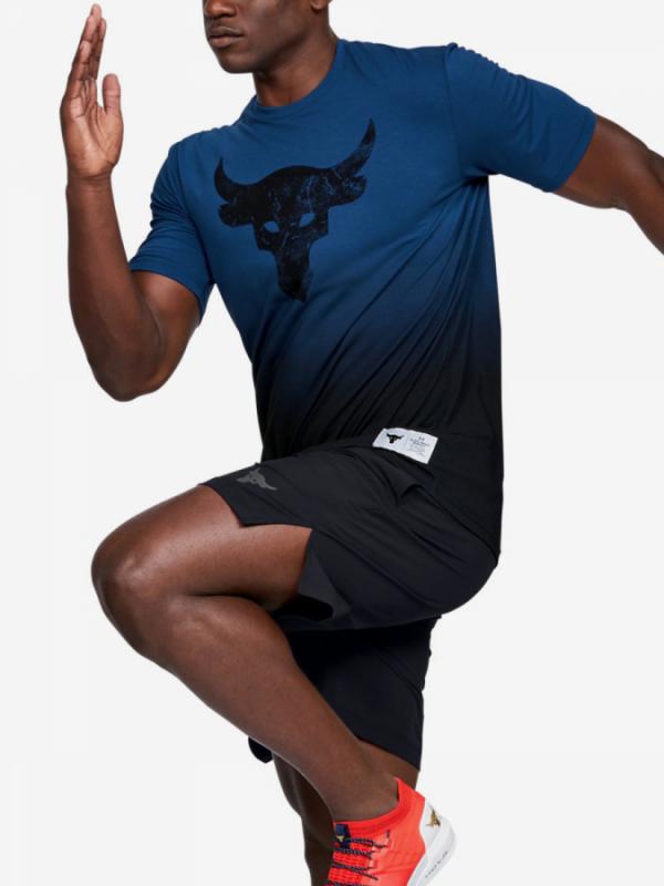 Tričko Under Armour Project Rock Bull Graphic Ss-Blue Modrá