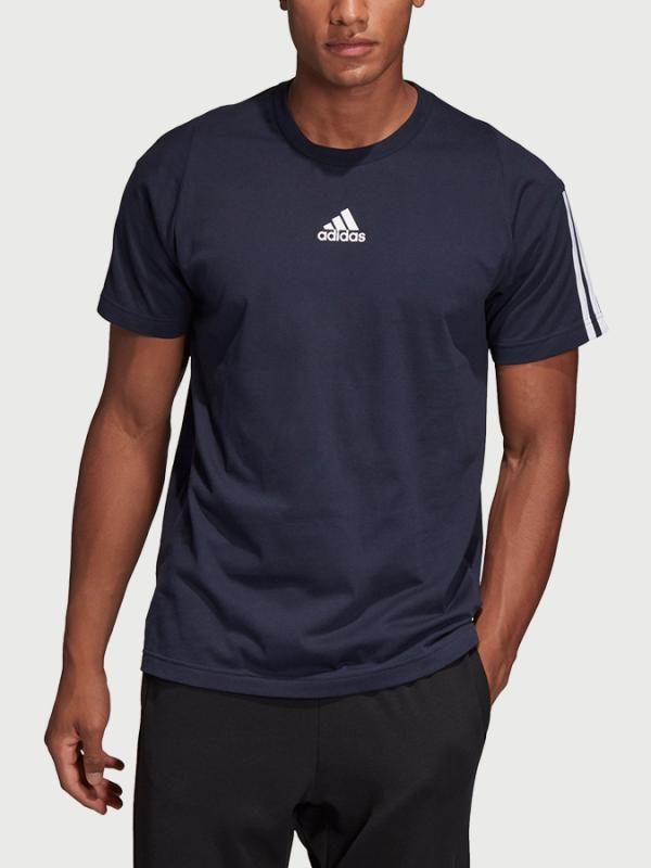 Tričko adidas Performance Mh 3S Tee Modrá