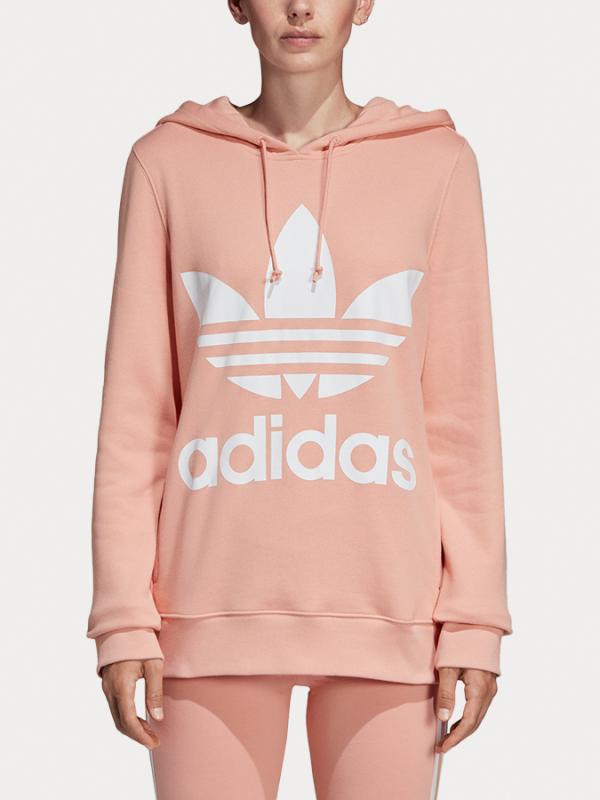 Mikina adidas Originals Trefoil Hoodie Růžová