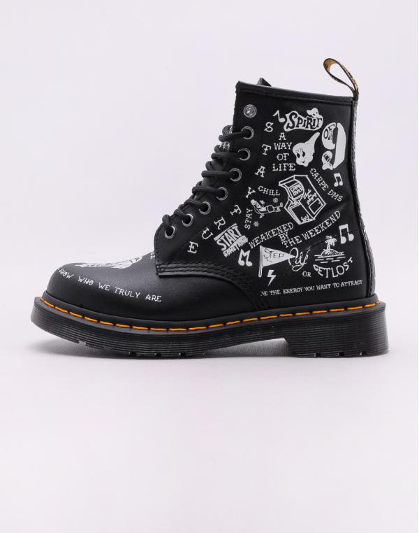 Dr. Martens 1460 Scribble Black Backhand 37