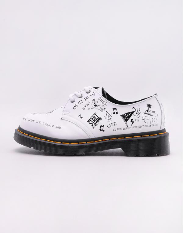 Dr. Martens 1461 Scribble White Backhand 45