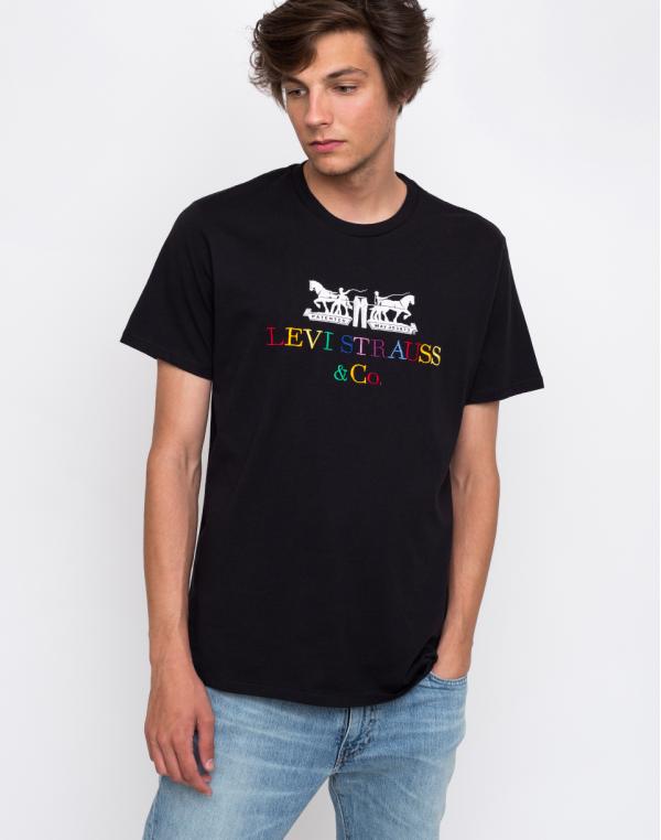 Levi's® 2 Horse Graphic Tee Black XL