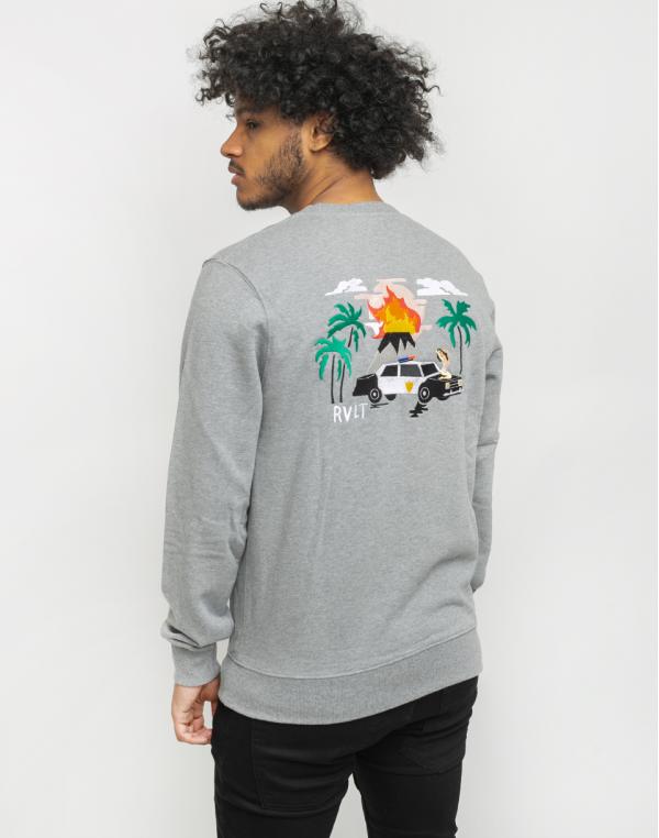 RVLT 2622 Printed sweatshirt Grey/Mel S