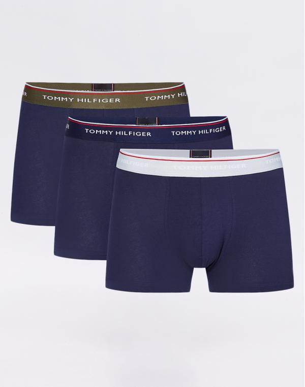 Tommy Hilfiger 3P Wb Trunk 0UP Olive Night/Peacoat/Glacier Gray XL