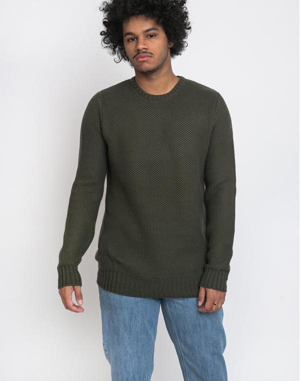 RVLT 6514 Heavy Knitted Sweater Army S