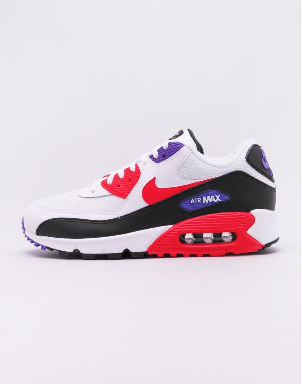 Nike Air Max '90 Essential White/ Red Orbit - Psychic Purple - Black 42