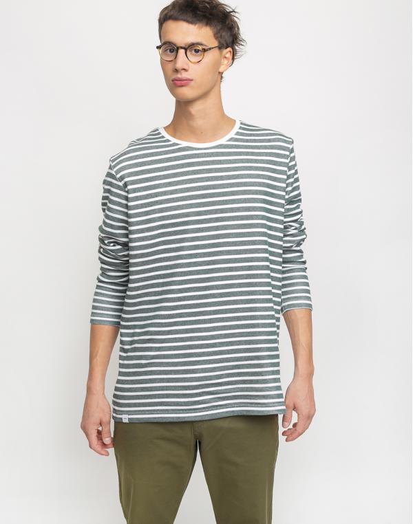 Makia Algot Long Sleeve Dark Green/White XL