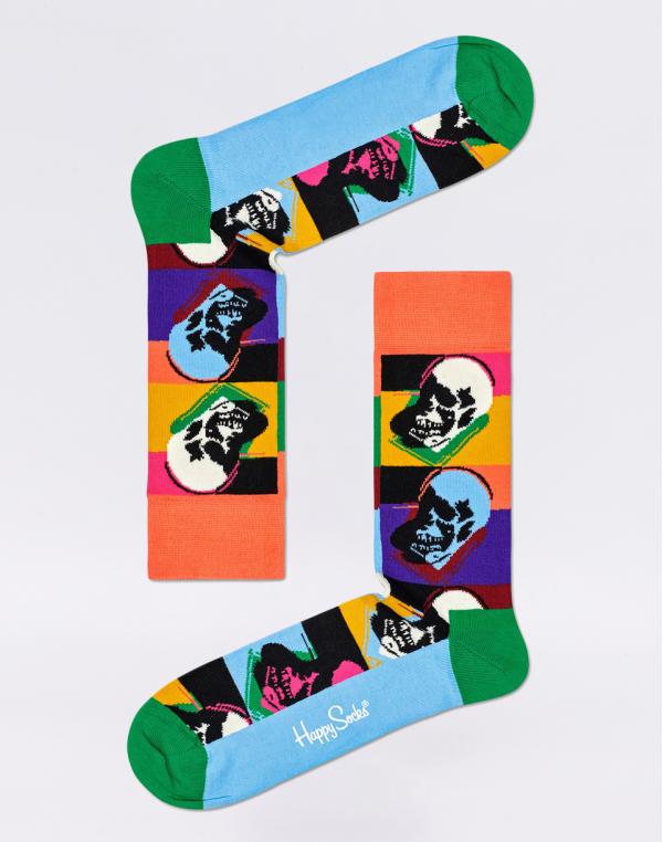 Happy Socks Andy Warhol Skull AWSKU01-0100 41-46