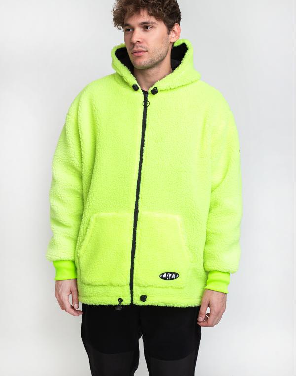 Lazy Oaf Arcade Fluro Hoodie Yellow L