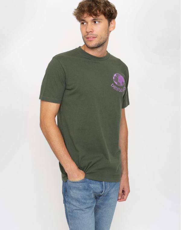 Han Kjøbenhavn Artwork Tee Faded Army S