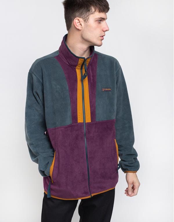 Columbia Back Bowl Full Zip Fleece 494 Night Shadow/Black Cherry M